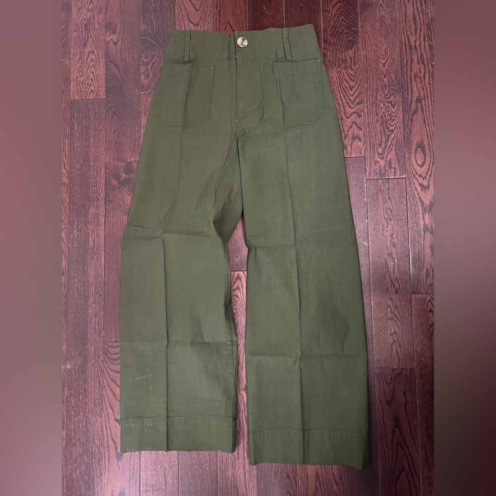 The Colette Cropped Wide-Leg Pants by Maeve - Picture 2 of 6